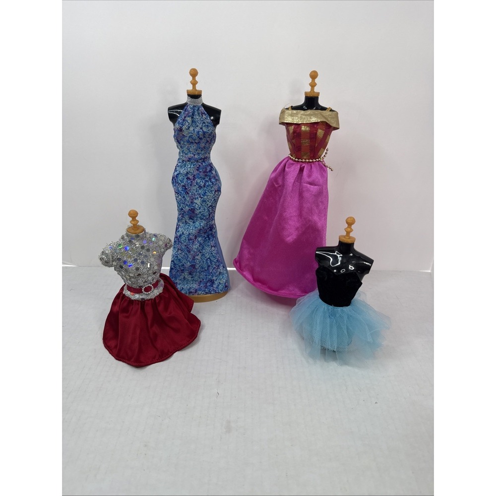 VTG Barbie Party Dress Lot Of 4 Y2K 00's